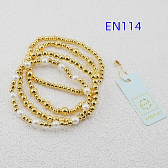 Enewton White Pearl Four-Piece Bracelet Set - Picture 6 of 6